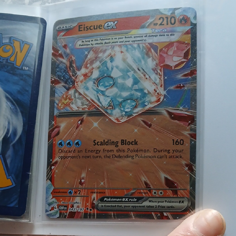 Pokemon Eiscue ex Card